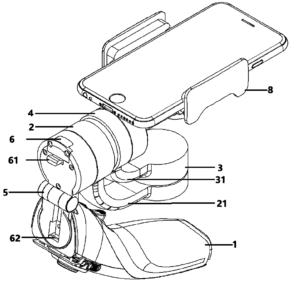 Foldable handheld stabilizer