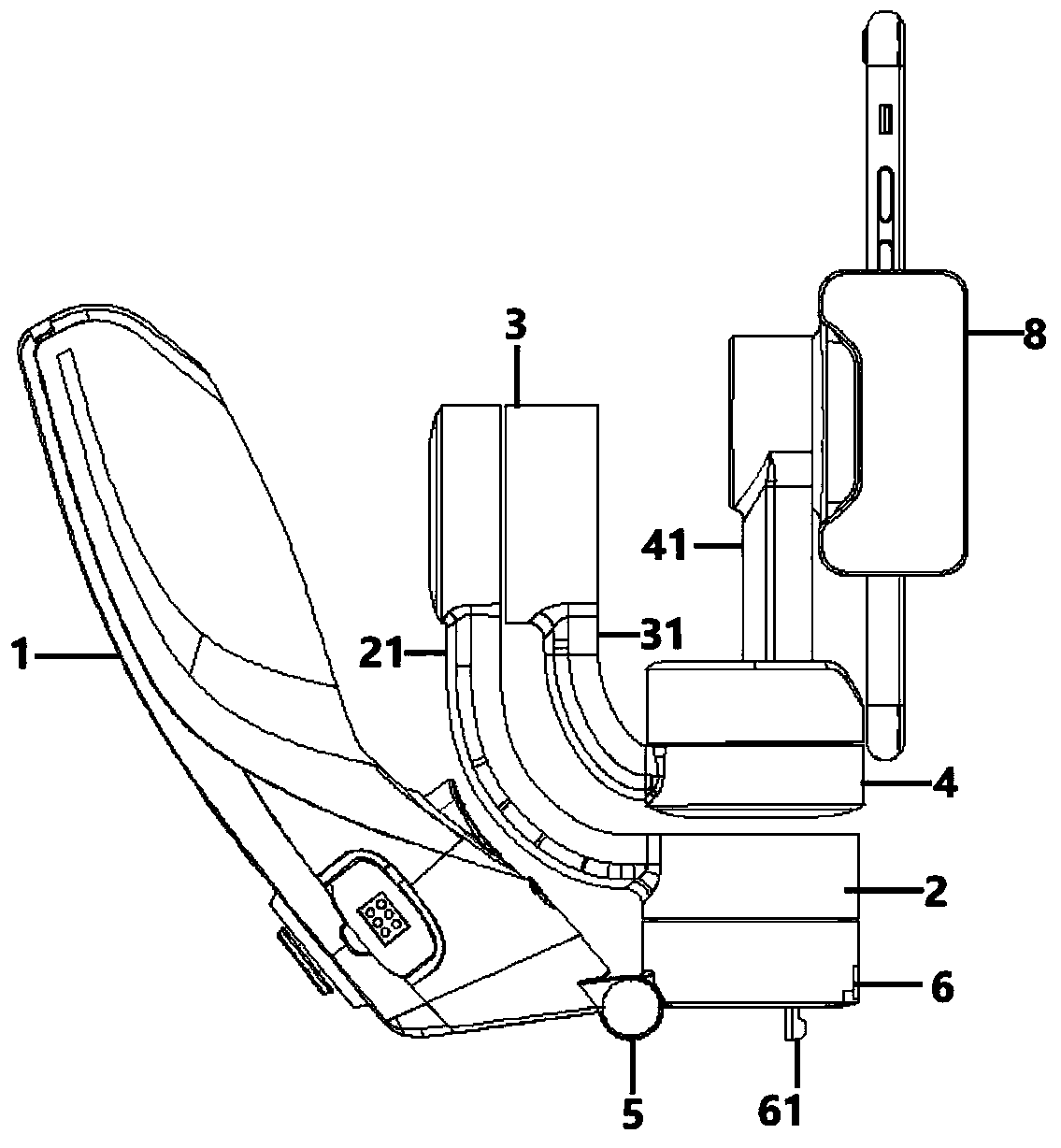 Foldable handheld stabilizer