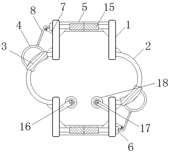 A self-anchored auxiliary clamping tool for butt jointing of the end of the stress tendon between the floor shear walls