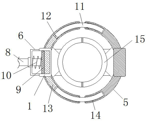 A self-anchored auxiliary clamping tool for butt jointing of the end of the stress tendon between the floor shear walls