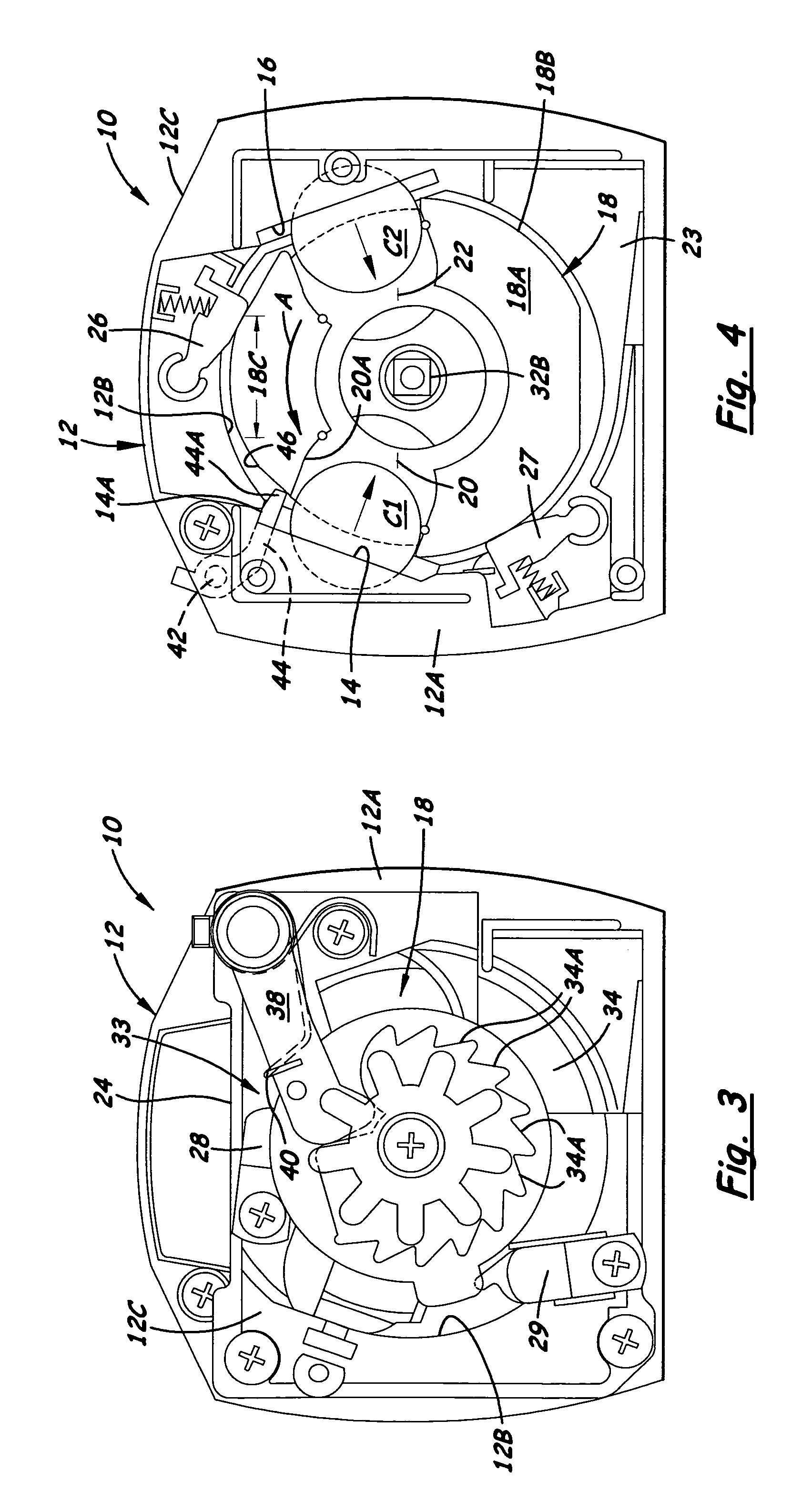 Multiple coin actuation mechanism having pivotal latch preventing coin removal from carrier wheel recess