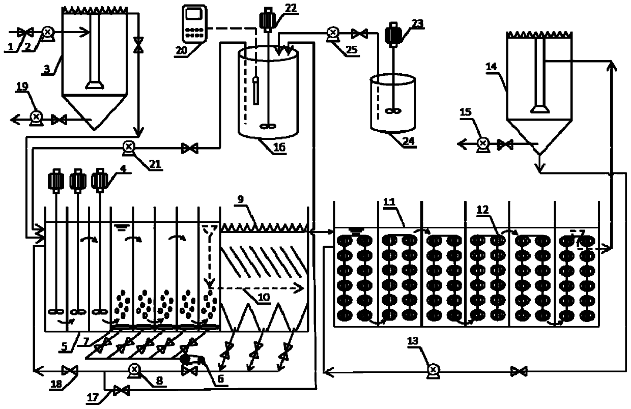 Anaerobic ammonia oxidation autotrophic nitrogen-removal system for municipal sewage and method thereof