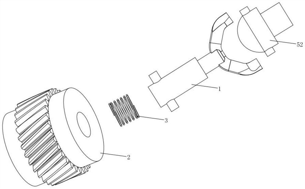 Toner cartridge gear and transmission structure thereof