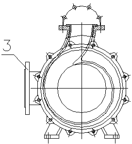 Casting method of centrifugal pump body