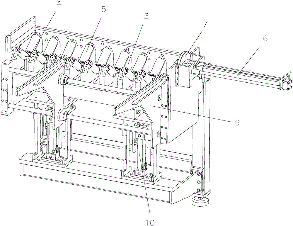 Blanking mechanism for fully automatic numerical control chamfering machine