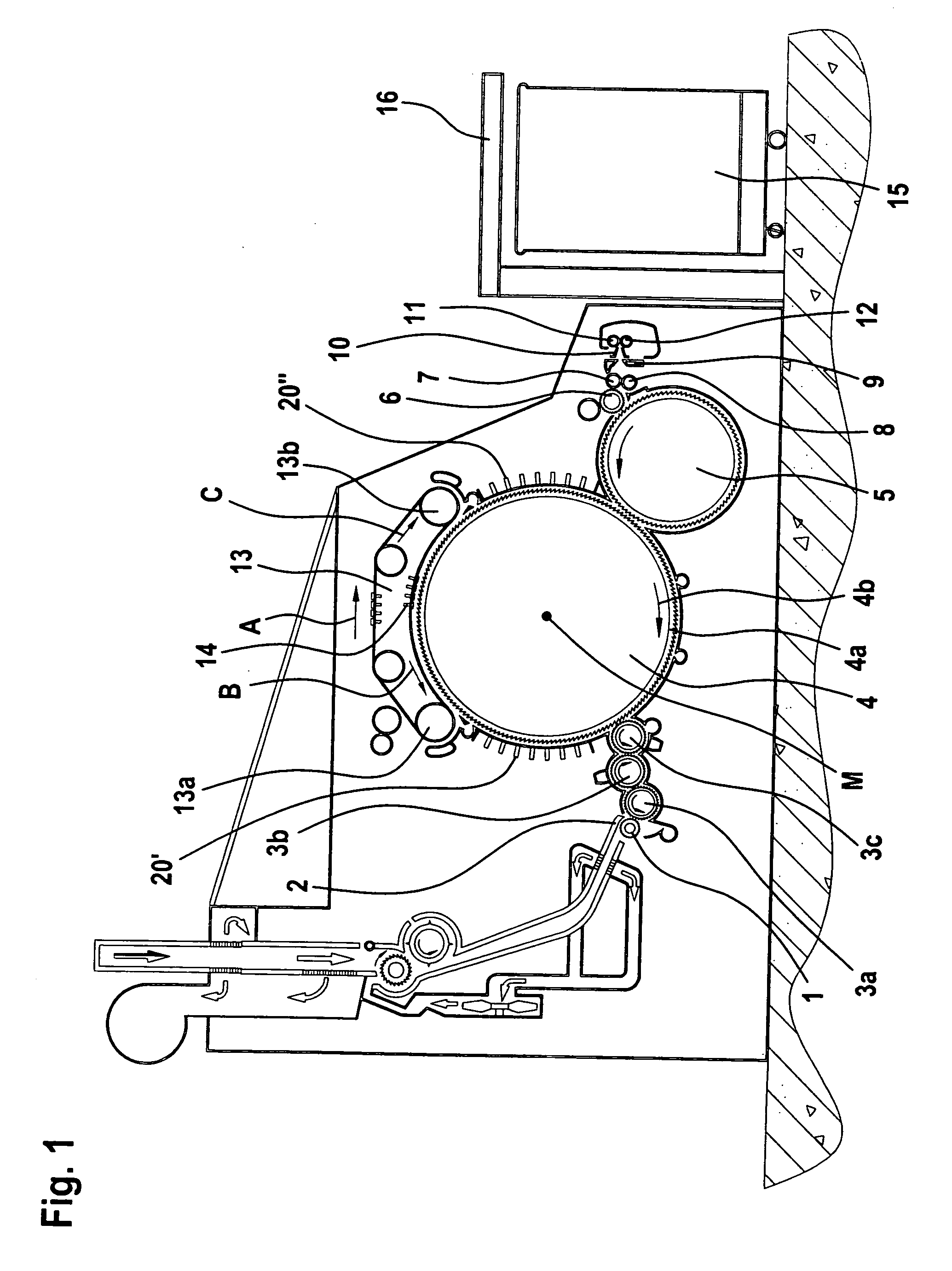 Apparatus at a flat card for cotton, synthetic fibers or the like, having a carding element