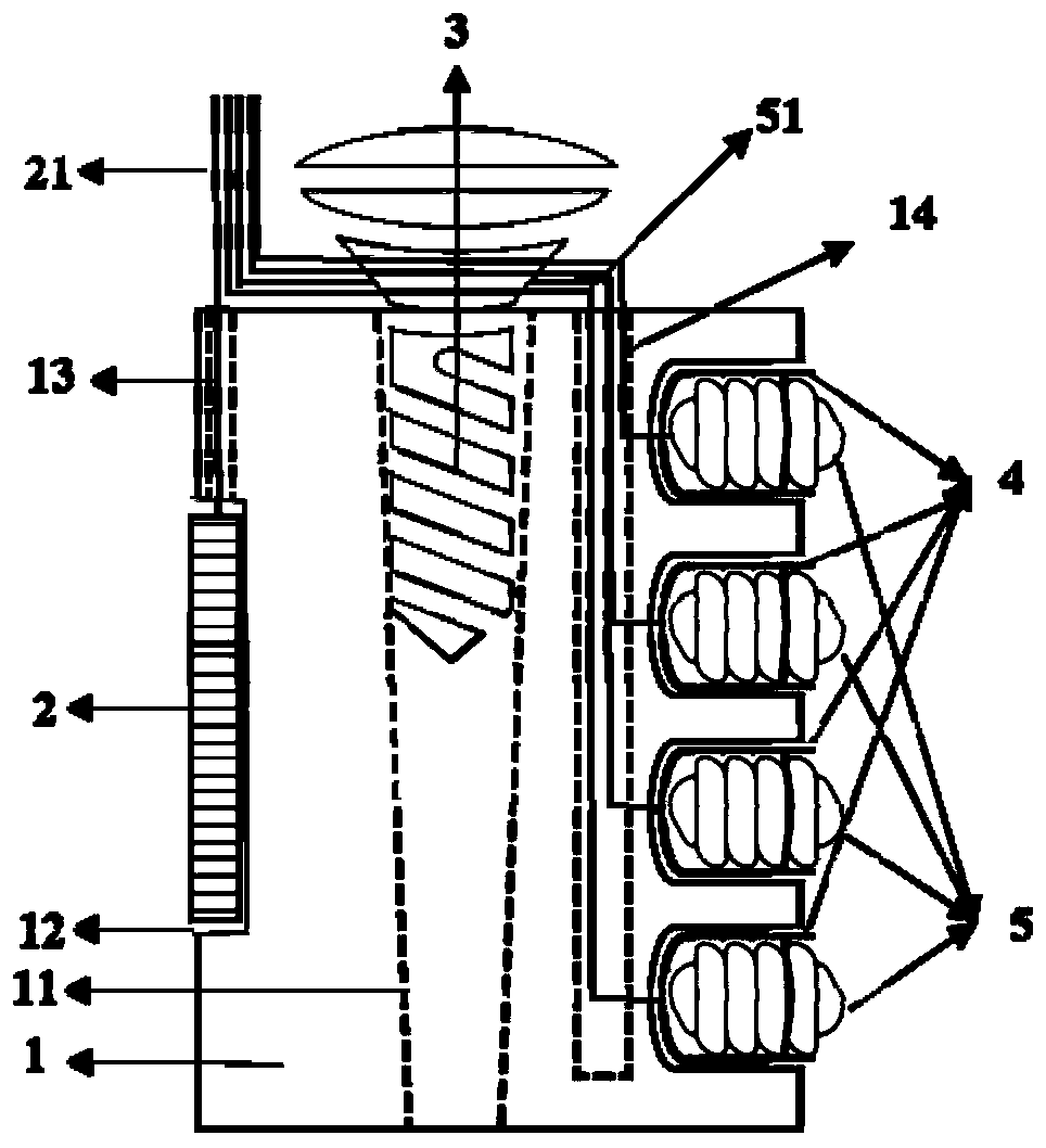 Device and method for in-situ evaluation of durability of in-service reinforced concrete structure