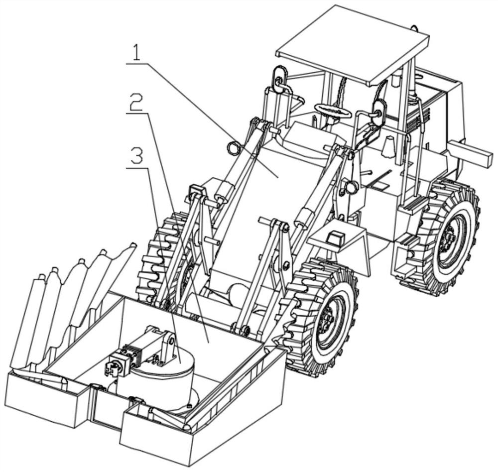 A drop-type fully automatic fruit picking vehicle suitable for various tree shapes