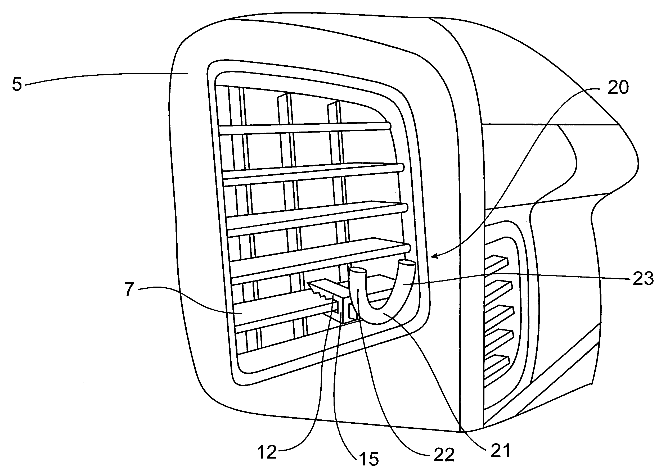 Device for Supporting Telephone Headpieces in Automobiles