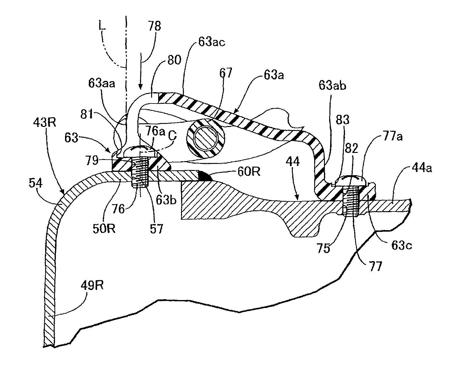 Brake hose guide