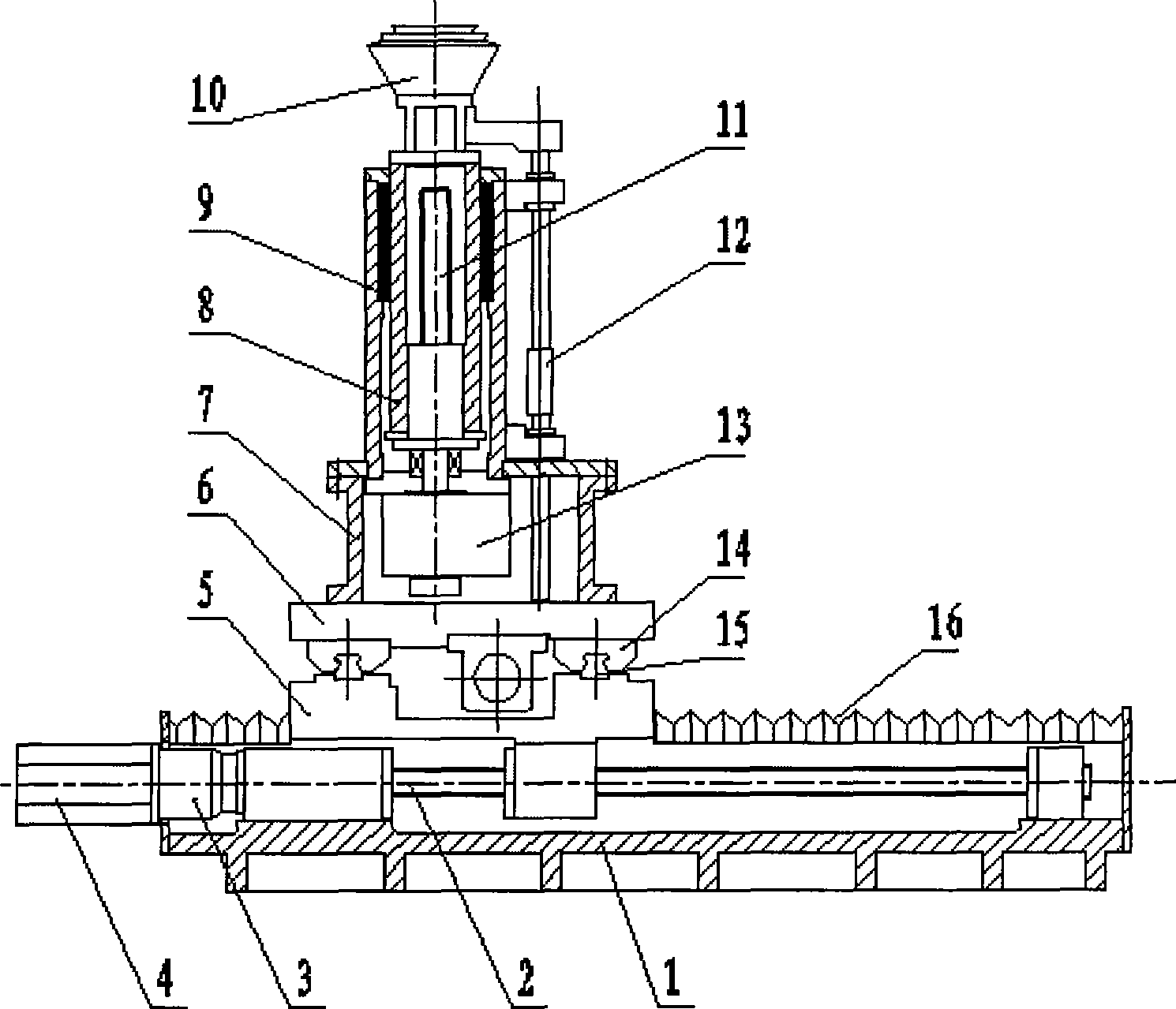 Vacuum adsorption type three-coordinate flexible attitude-adjusting unit