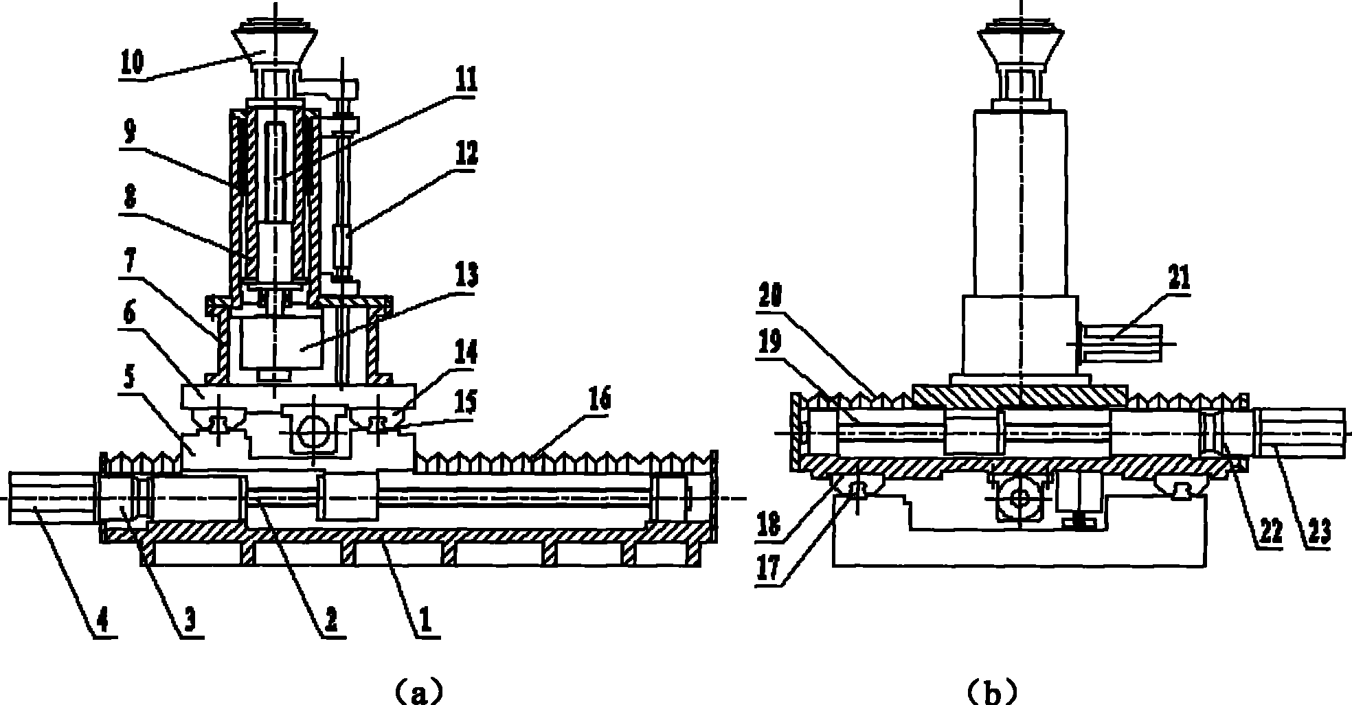 Vacuum adsorption type three-coordinate flexible attitude-adjusting unit