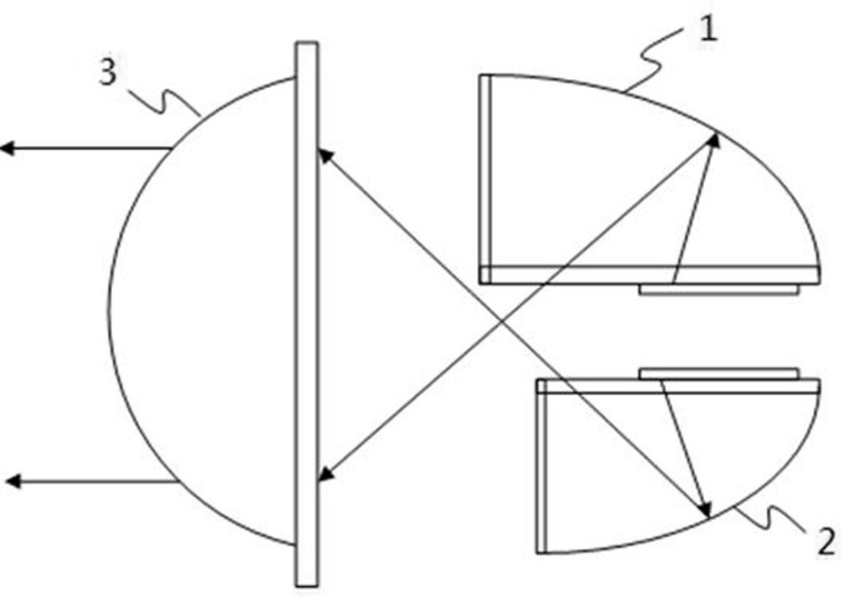 A car lamp with integrated far and near light