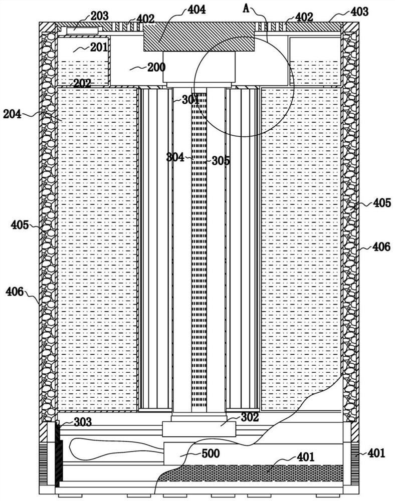 Nano absorption treatment device for air treatment