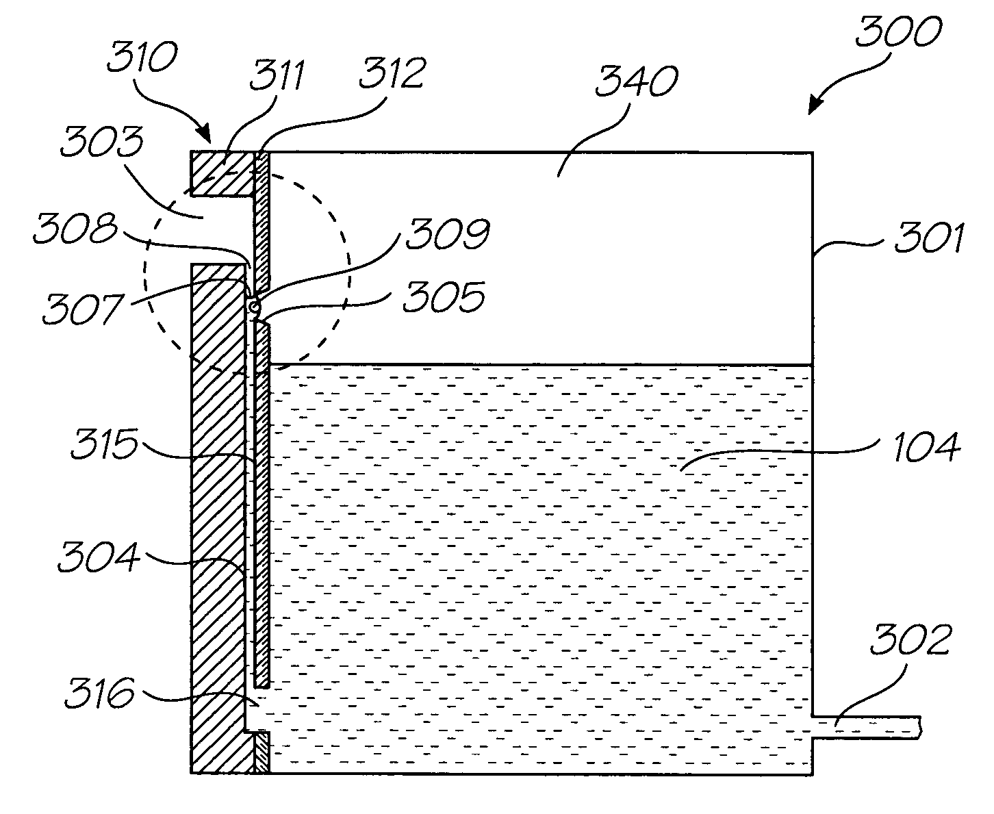 Ink pressure regulator