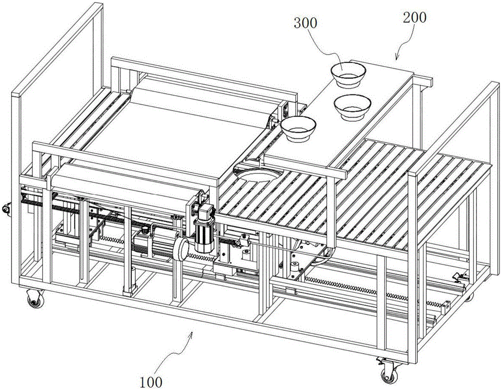 Dining table for paralyzed patient nursing bed