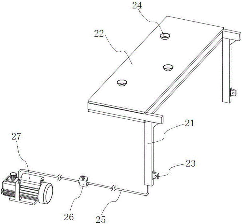 Dining table for paralyzed patient nursing bed