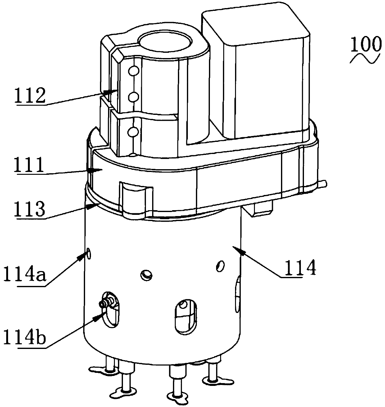 Multi-head material taking device based on cam driving lifting