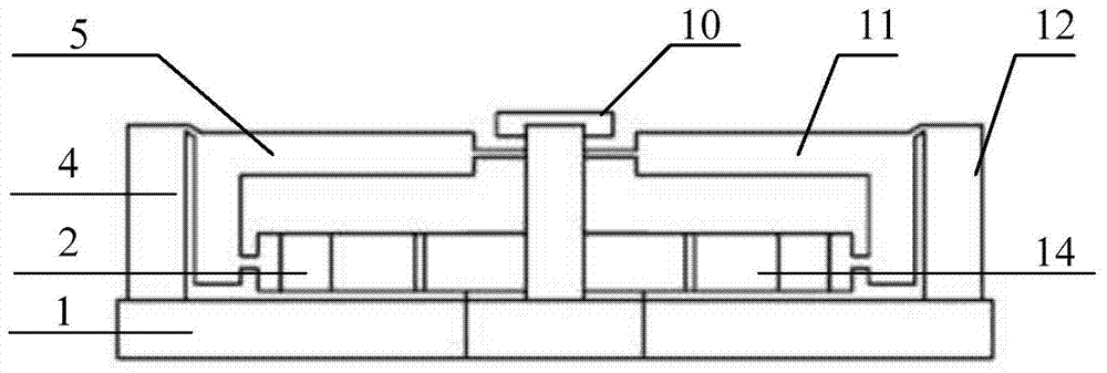 A two-dimensional fast deflection device with low thickness and two-stage amplification and its deflection method