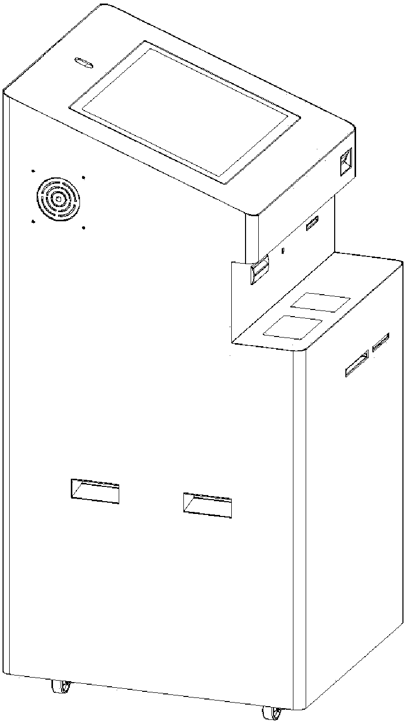 Postal intelligent self-service receiving and sending terminal and service system thereof