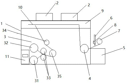 Aluminum foil film stripping machine