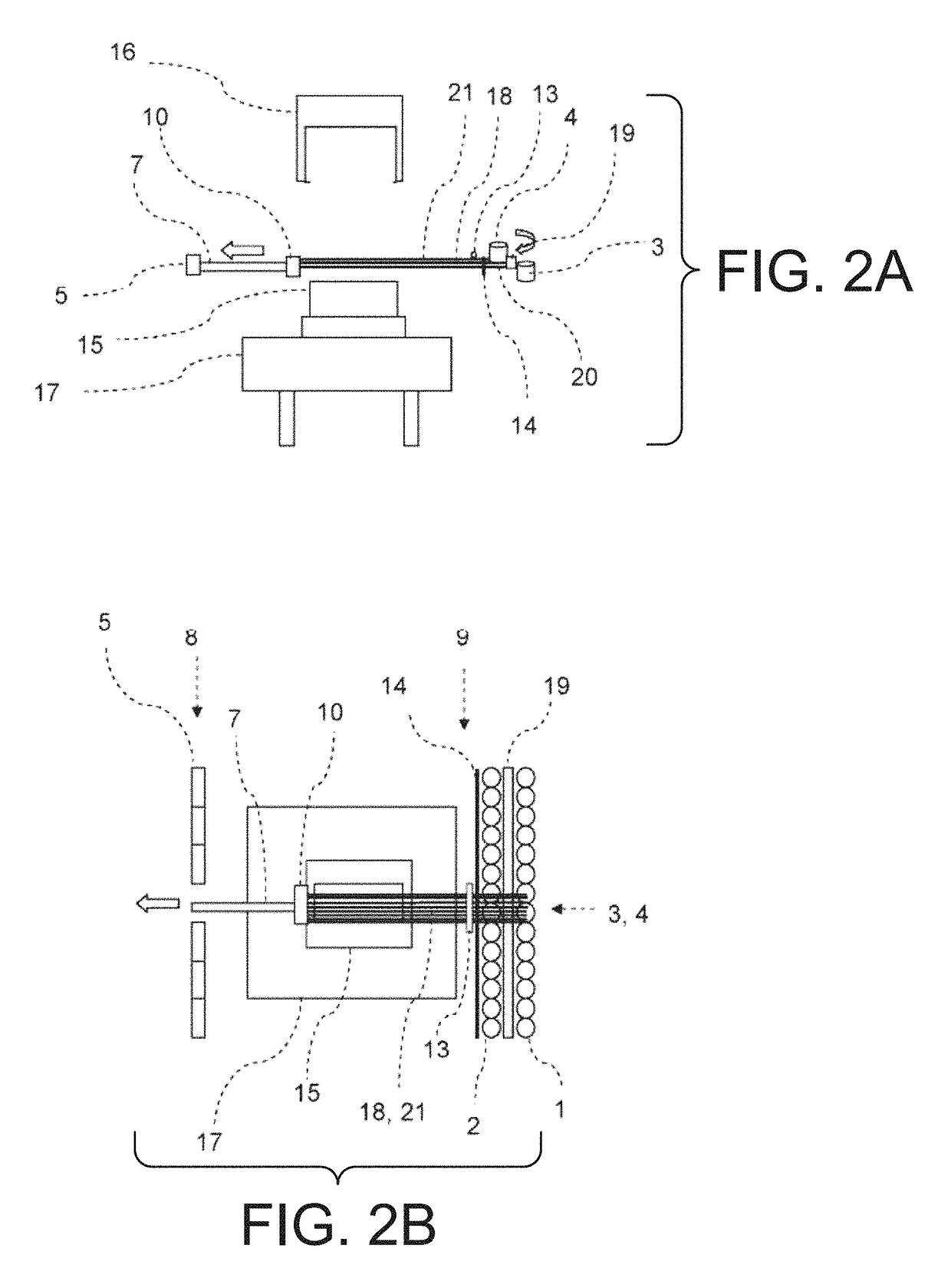 Device and method for producing fiber preforms