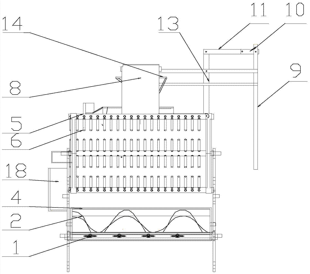 Ginger straw pulverizing, collecting and briquetting device