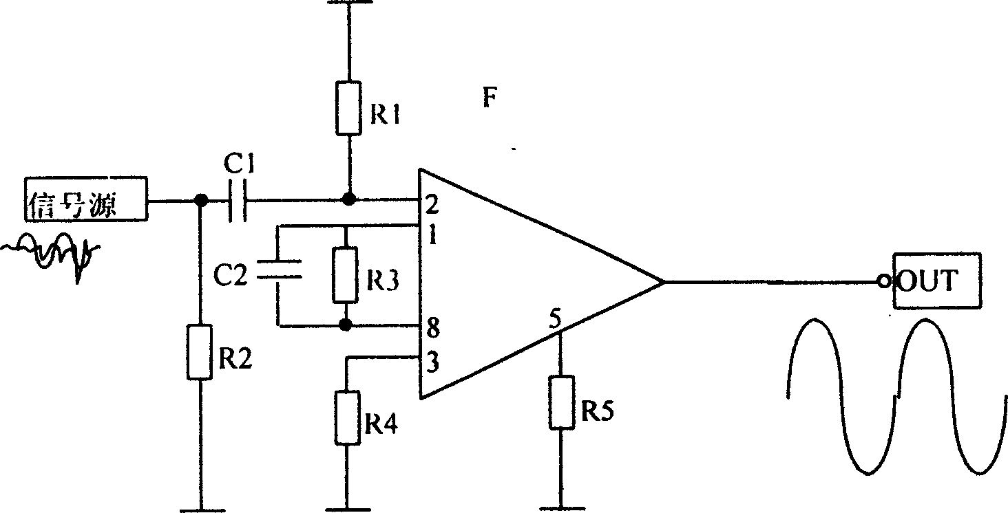 Limiting amplifier for PSD photoelectric signal