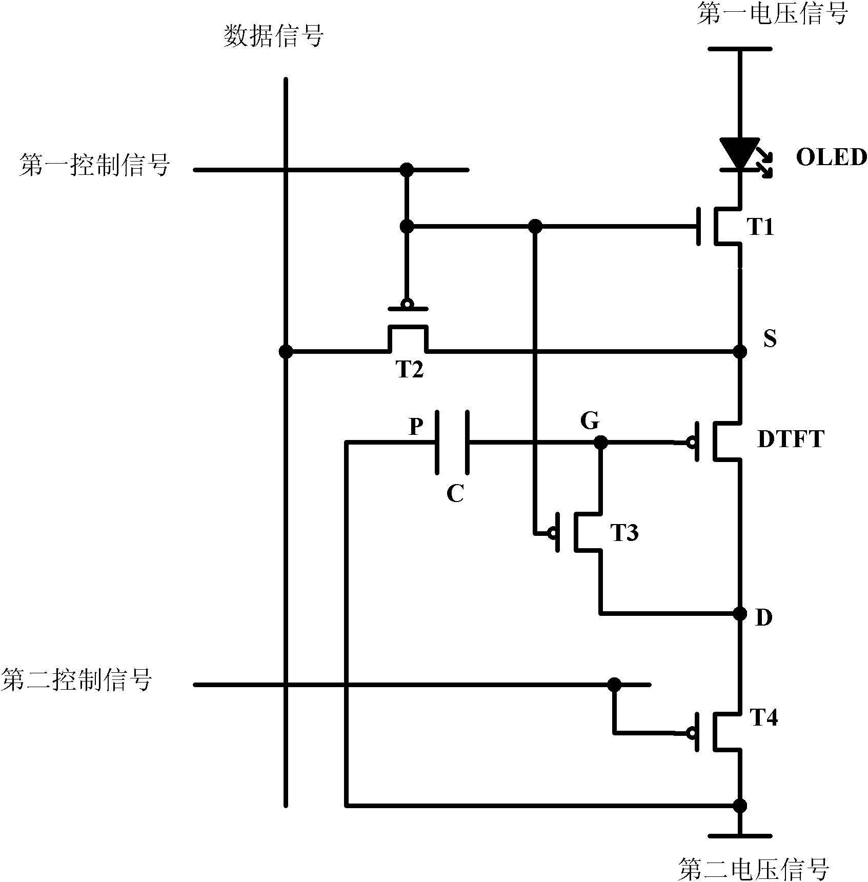 Pixel circuit structure and method for driving pixel circuit structure