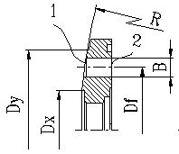 A swash plate type plunger pump, a flow plate of a motor and its associated cylinder