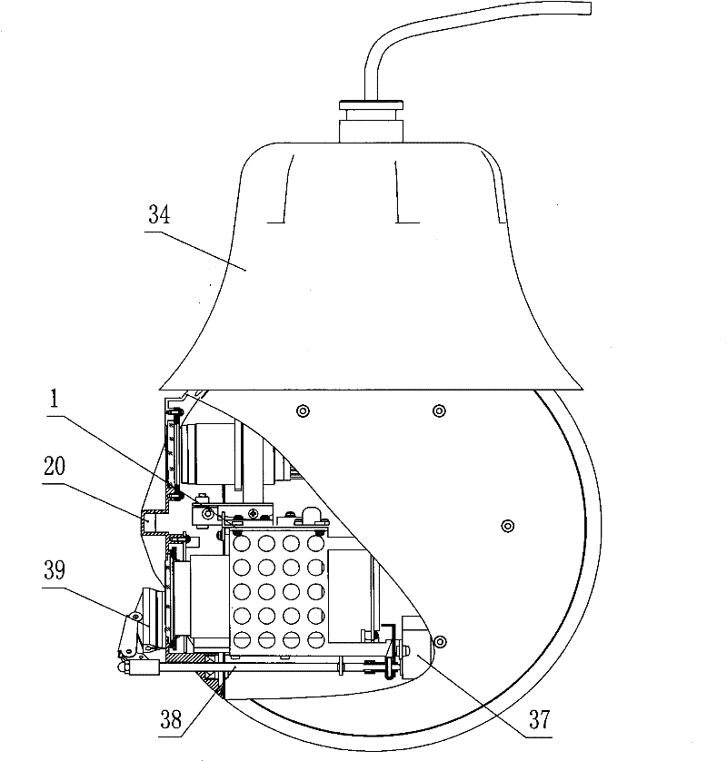 Laser high-speed spherical night-vision device