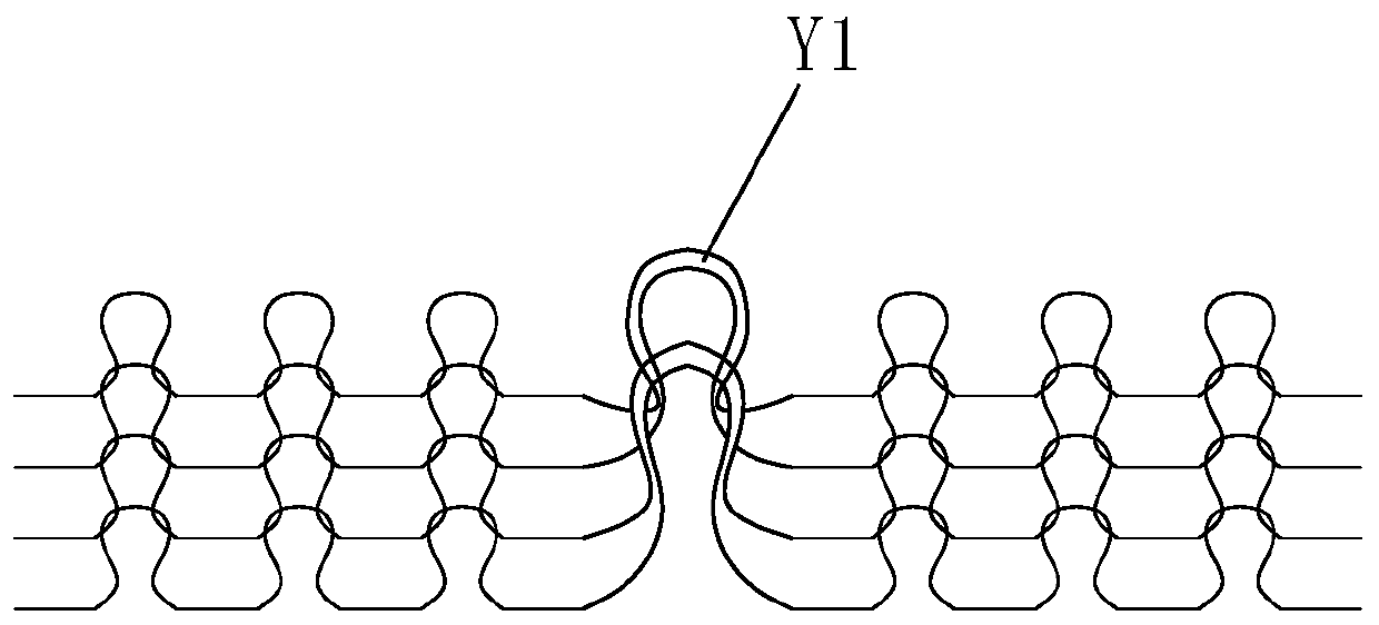 Loop combining mechanism and method based on five-position jacquard circular weft knitting machine