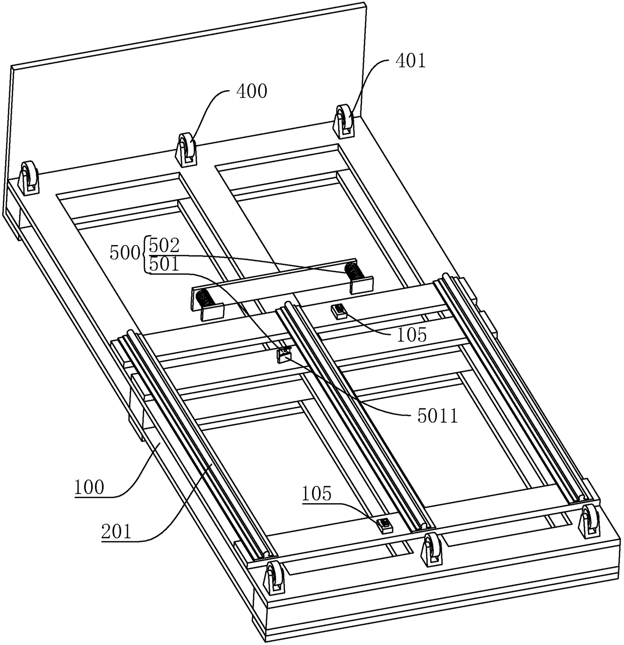Bed frame facilitating replacement of bed sheet