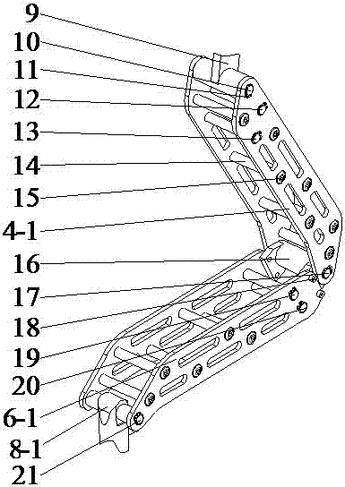 A single leg of a quadruped bionic robot capable of jumping