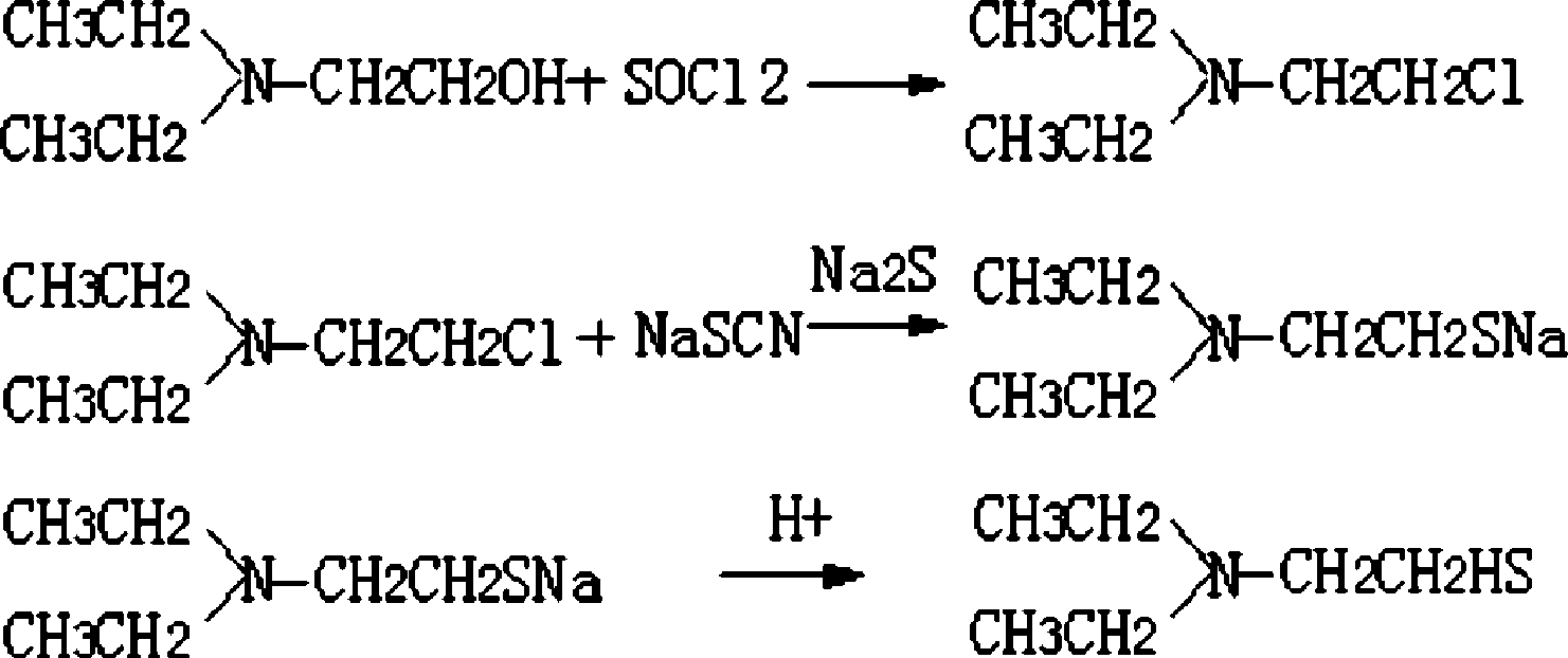 Method for synthesizing N,N-diethylamino ethanethiol