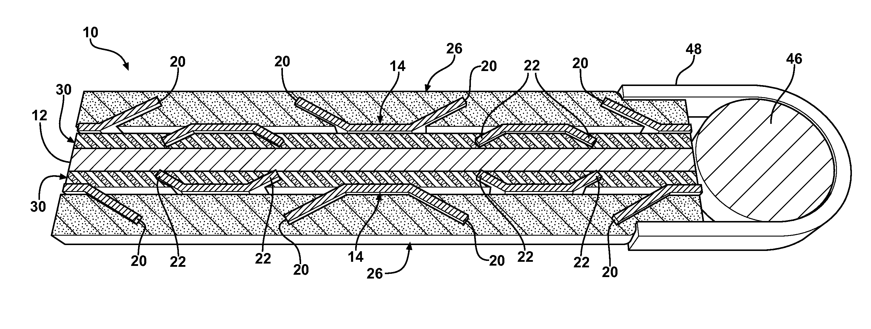 Multi-layered composite gasket