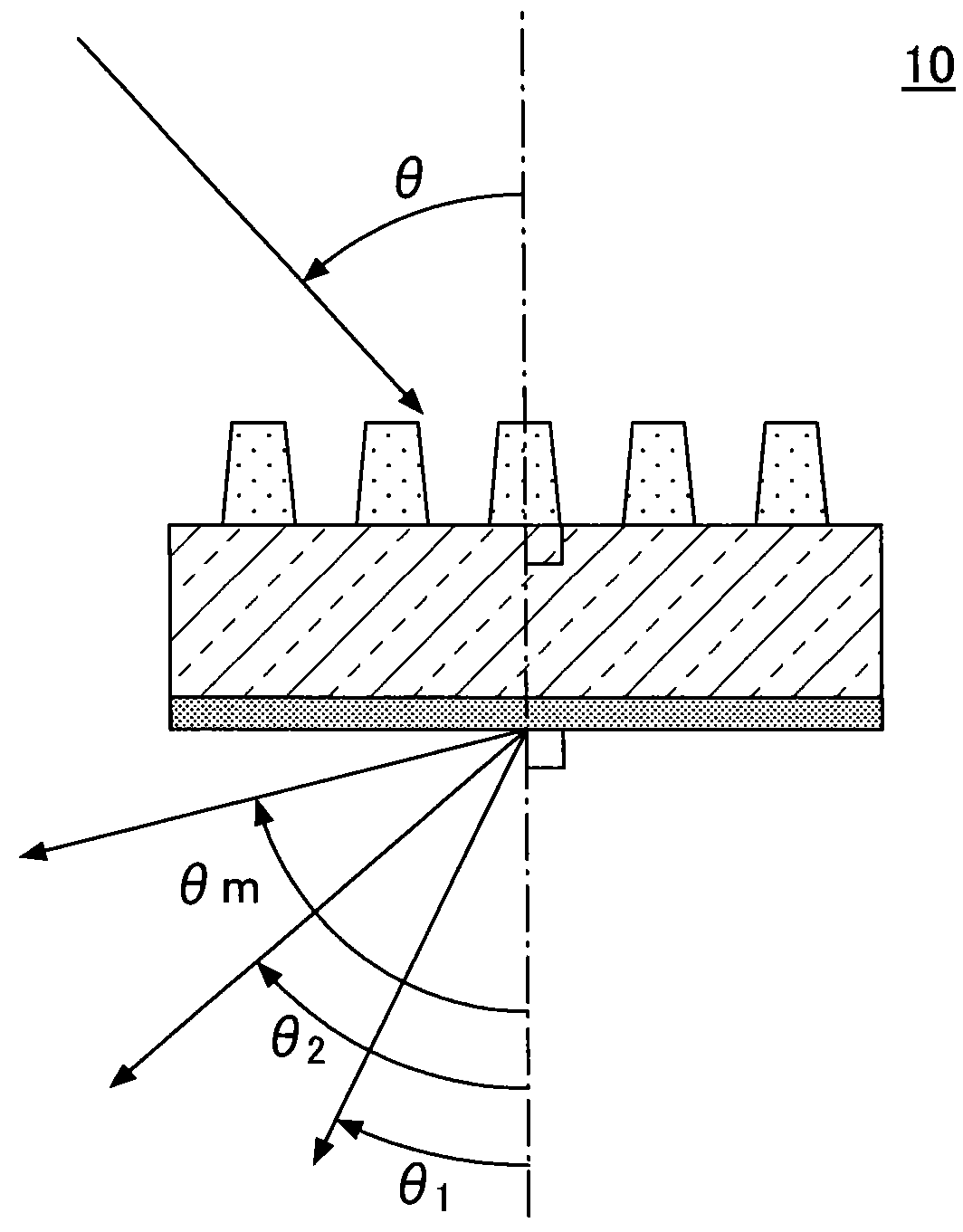 Transmission diffraction element
