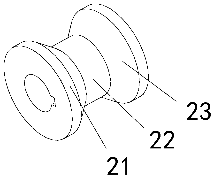 Material extravehicular exposure friction wheel movement mechanism and on-orbit inspection device