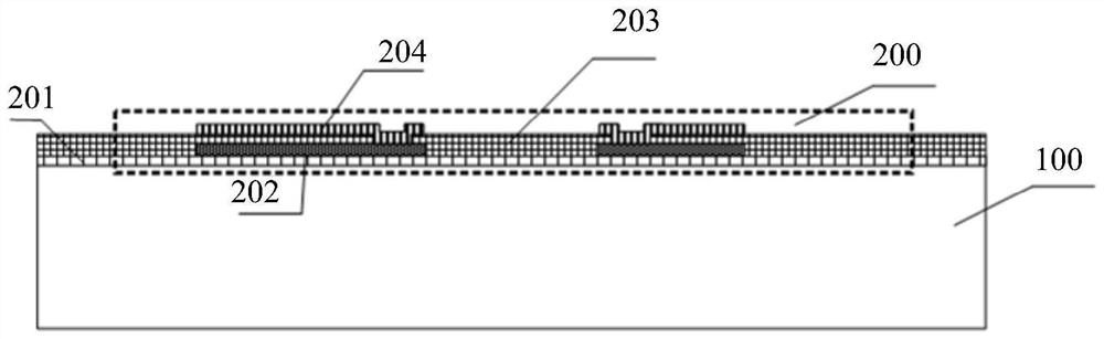 Double-layer suspension infrared thermopile and preparation method thereof