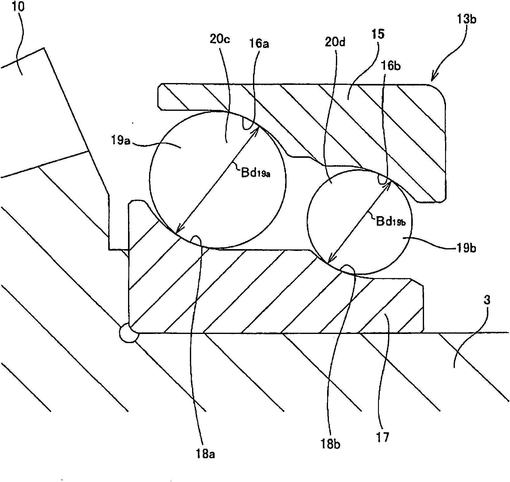 Rotation support device for pinion shaft