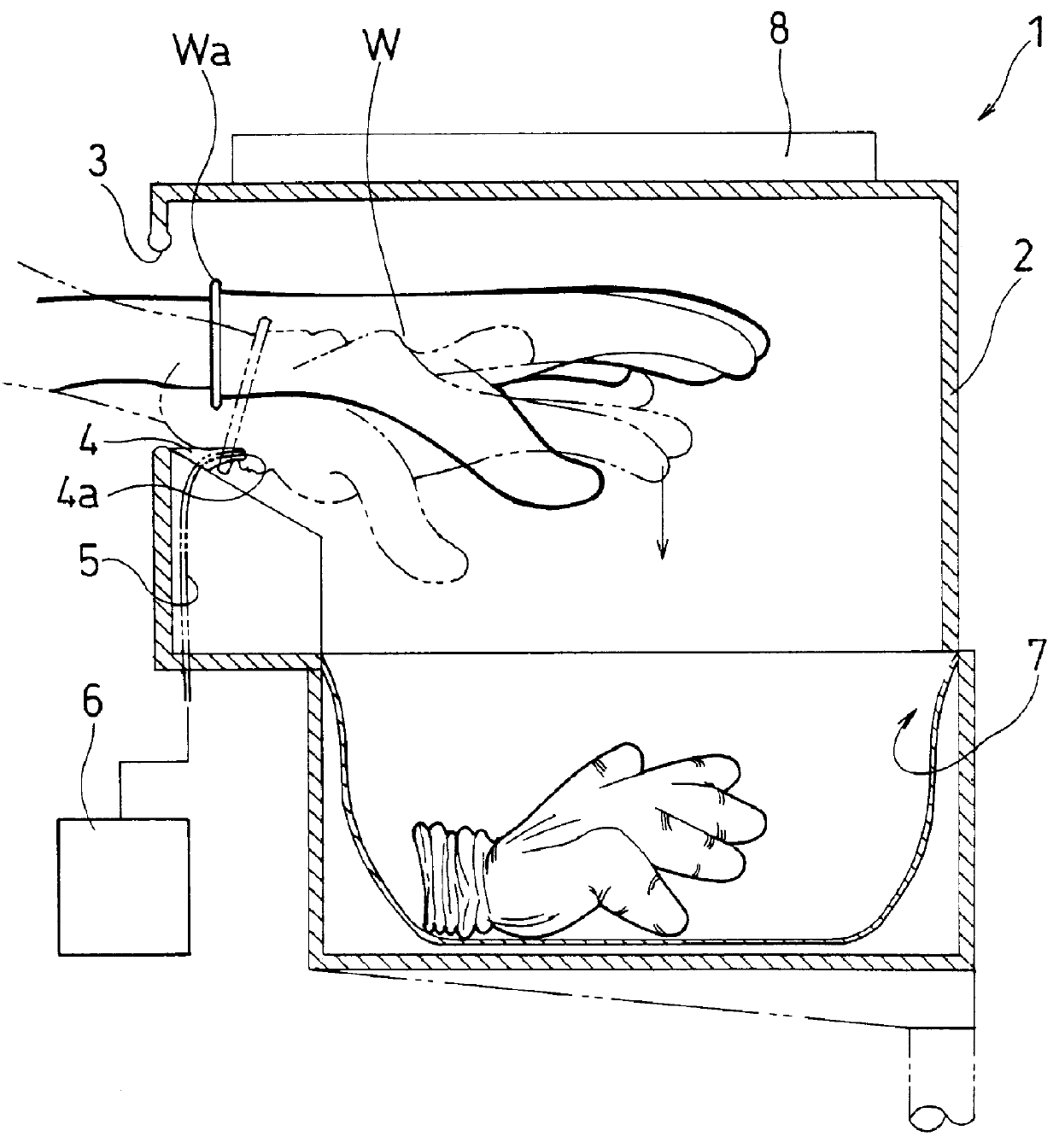 Glove release apparatus and method for the same