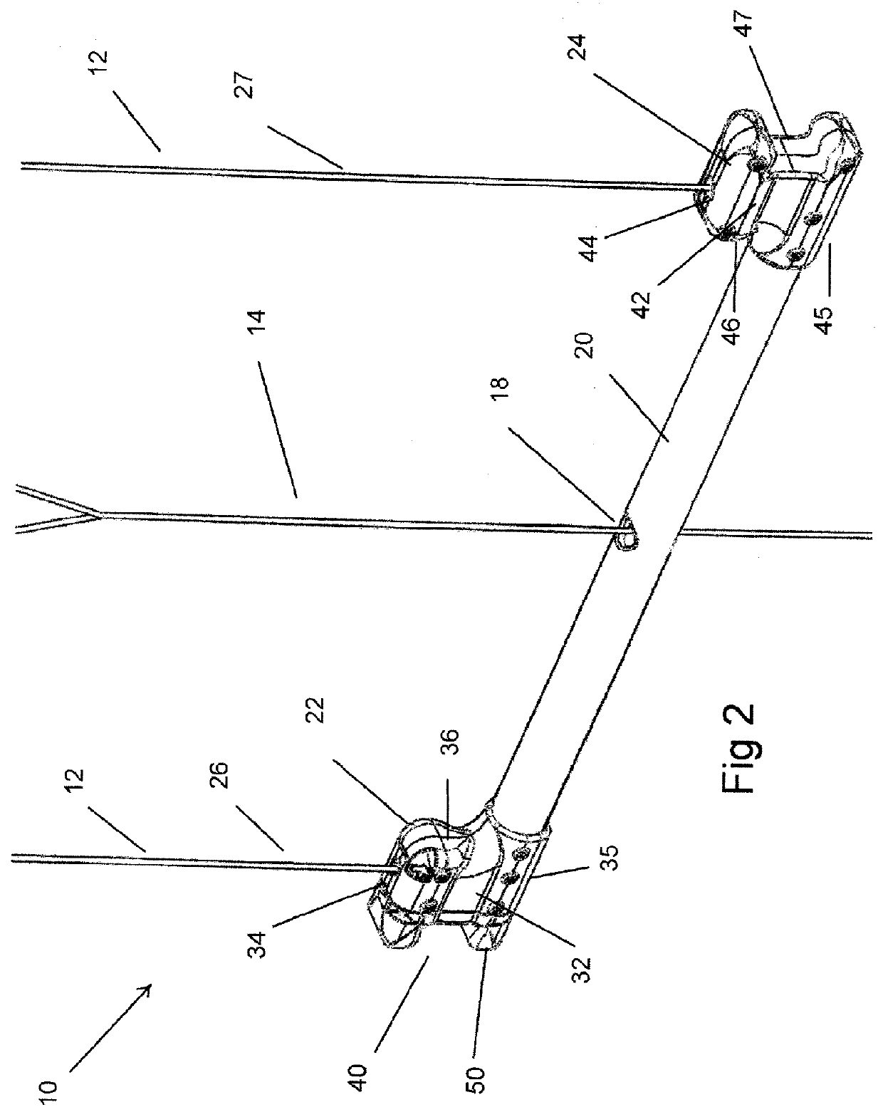 System for trimming a kite