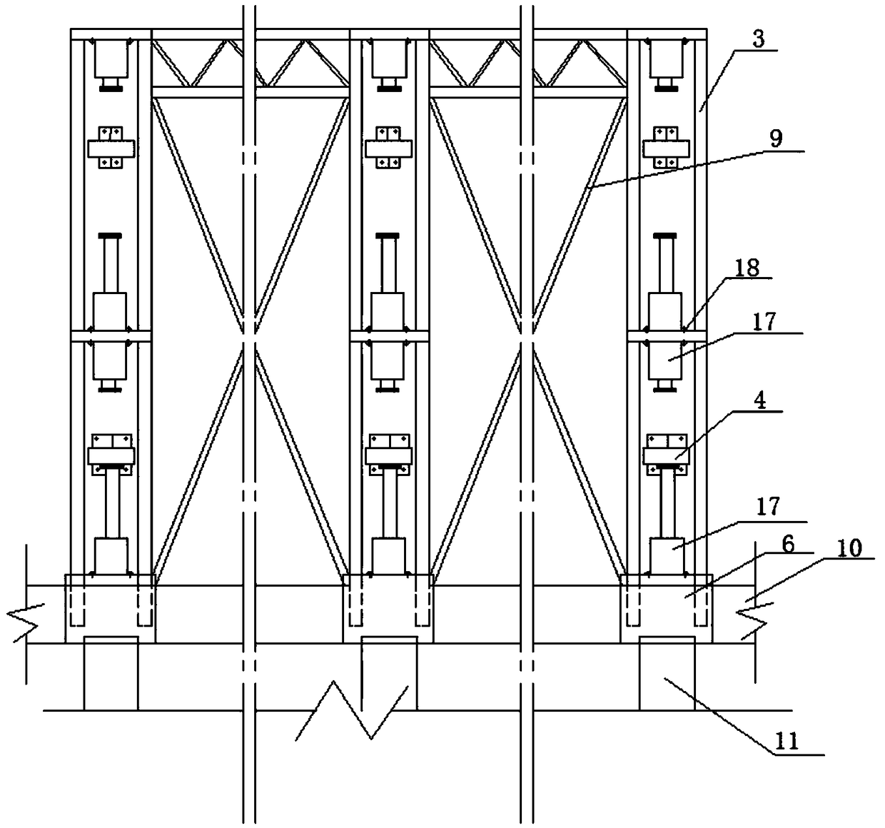 Open caisson sinking control system and construction method thereof
