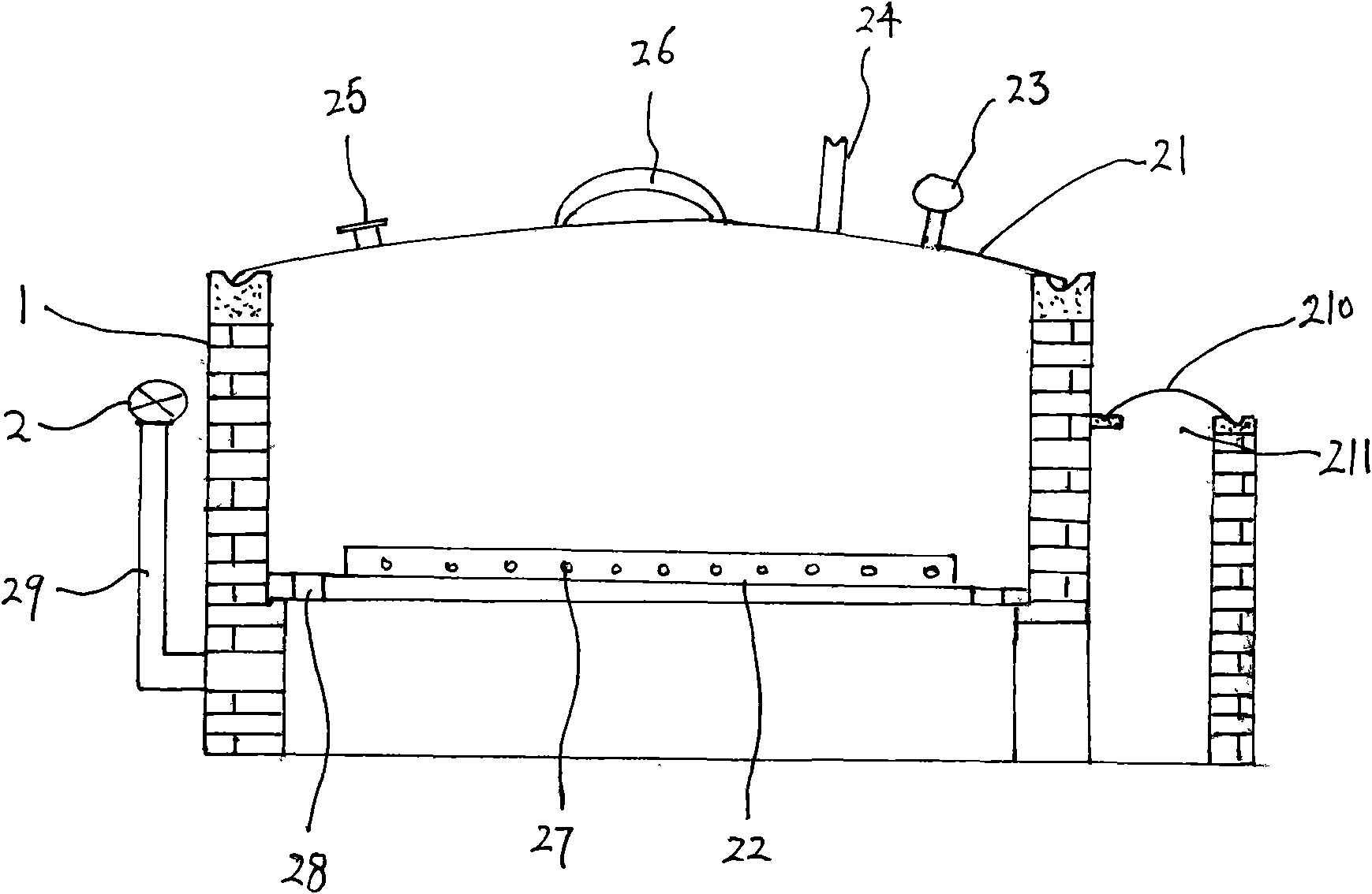 Biomass carbonizing and vaporizing equipment and technology thereof
