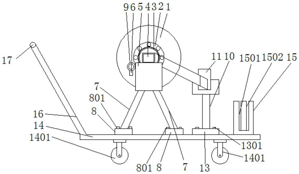 A cable pay-off and cutting device for electric power engineering