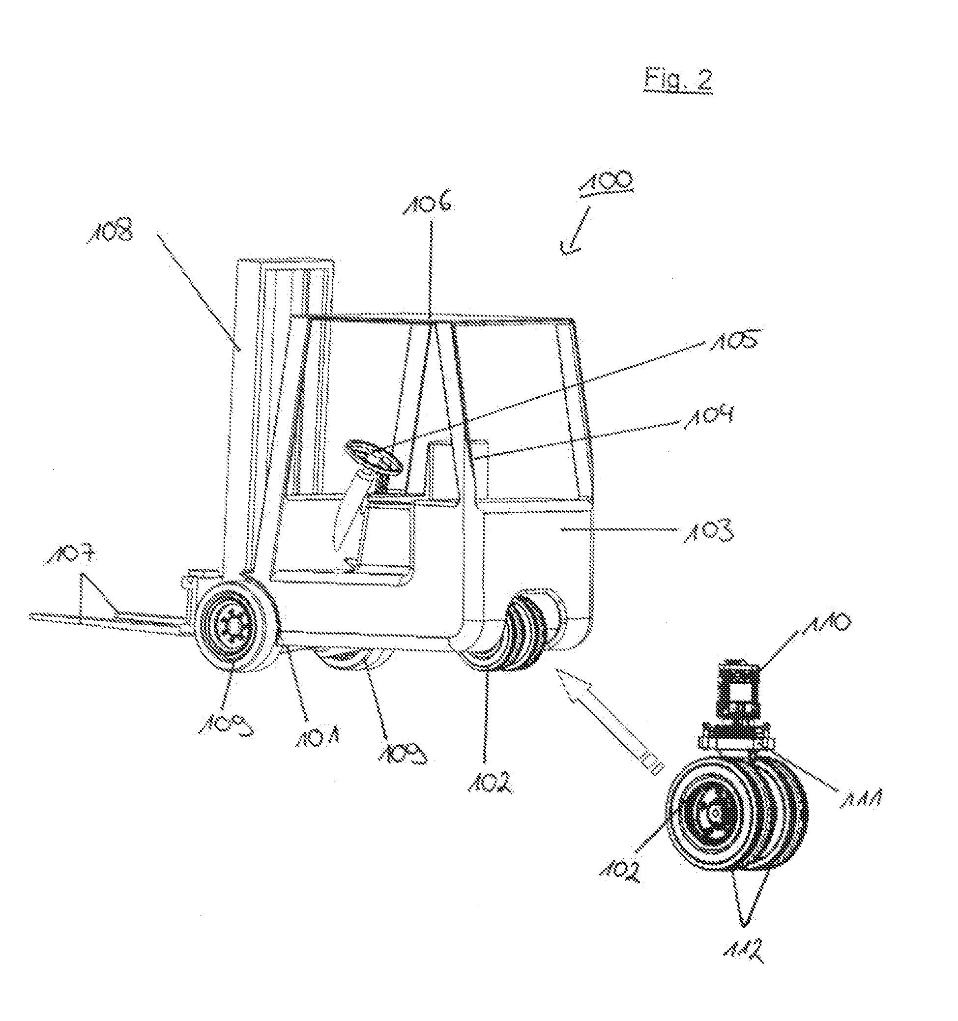 Electric Steering Apparatus for Floor Transport Vehicle