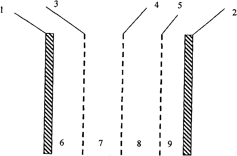 Method and device for separating electric field-separation membrane coupling