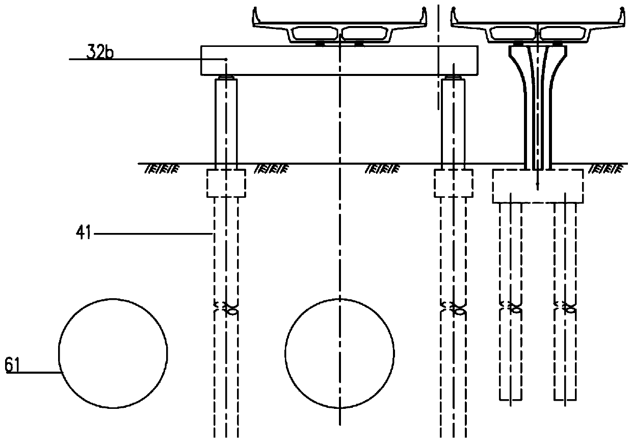 Design and construction method for adjacent new construction or simultaneous construction of bridge and subway tunnel