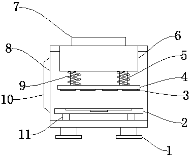 Electric flattening device for accounting bill binding