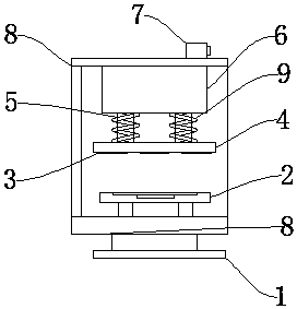 Electric flattening device for accounting bill binding